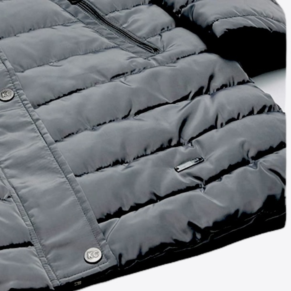Kenneth Cole NY Faux Fur Trim Hooded Puffer Jacket - Picture 7 of 15